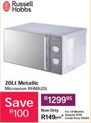 Russell Hobbs 20Ltr Metallic Microwave RHMA20L