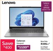 Lenovo Celeron Ideapad Laptop