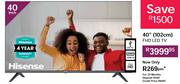 Hisense 40"(102cm) FHD LED TV