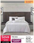 Fair View Headboard & Pedestal