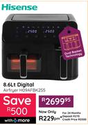 Hisense 8.6Ltr Digital Airfryer H09AFBK2S5