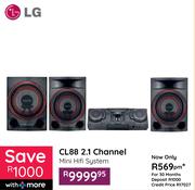 LG CL88 2.1 Channel Mini HiFi System