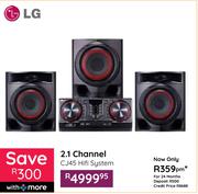 LG 2.1 Channel CJ45 HiFi System 