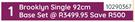 Sleepmasters Brooklyn Single 92cm Base Set 10290367