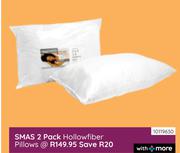 Sleepmasters 2 Pack Hollowfiber Pillows 10119630
