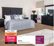 Roma 3 Piece Bedroom Suite 10280551