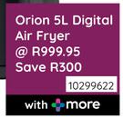 Orion 5L Digital Air Fryer 10299622