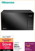 Hisense 34L Black Microwave H34MOBS17 10302111