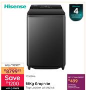 Hisense 18Kg Graphite Top Loader WT311823UB 10302446