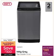 Defy 14Kg Grey Top Loader DTL60 10259071