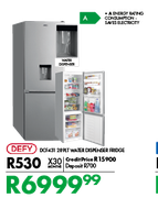 Defy 289Ltr Water Dispenser Fridge