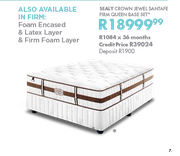 Sealy Crown Jewel Santafe Firm Queen Base Set