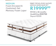 Sealy Crown Jewel Santafe Medium Queen Base Set