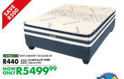 Restonic Body Comfort 152cm Base Set