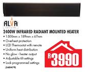 Alva 2400W Infrared Radiant Mounted Heater