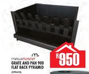 Mega Master Grate And Pan 900 Flat Back Pyramid