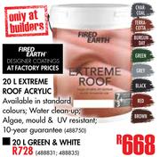 Fired Earth Extreme Roof Acrylic-20Ltr