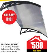 Multiwall Awning 1m x 1.2m