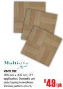Multi-Flor Vinyl Tile-Per pk