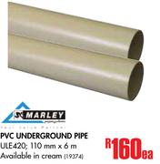 Marley PVC Underground Pipe ULE420-Each