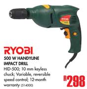 Ryobi 500W Handyline Impact Drill HID-500