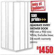 San Pride Quadrate Entry Shower Door
