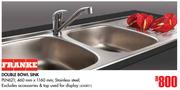 Franke Double Bowl Sink PLN621