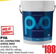 PVA 20Ltr Contractors Acrylic Paint