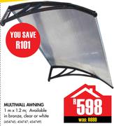 Multiwall Awning-1m x 1.2m