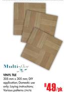 Multi Flor Vinyl Tile-Per Pack