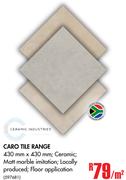 Ceramic Industries Caro Tile Range-Per Sqm