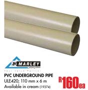 Marley PVC Underground Pipe ULE420