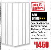 San Pride Quadrate Entry Shower Door-900mm x 900mm