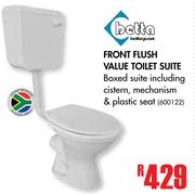 Betta Front Flush Value Toilet Suite