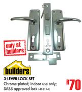 Builders 3 Lever Lock Set