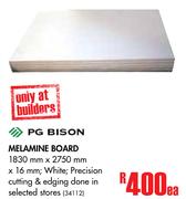 PG Bison Melamine Board-1830mm x 2750mm x 16mm Each