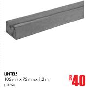 Lintels-105mm x 75mm x 1.2m