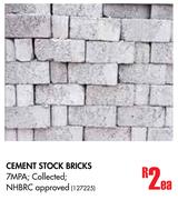 Cement Stock Bricks-Each