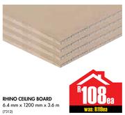 Rhino Ceiling Board-6.4mm x 1200mm x 3.6m