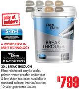 Fired Earth 20Ltr Break Through