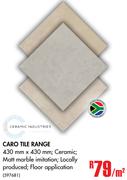 Caro Tile Range -Per Sqm 
