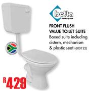 Betta Front Flush Value Toilet Suite