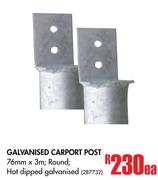 Galvanised Carport Post-Each