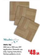 Multi-Flor Vinyl Tile-Per pk