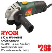 Ryobi 650W Handyline Angle Grinder HG650
