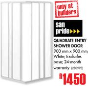 San Pride Quadrate Entry Shower Door 900mm x 900mm
