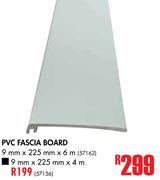 PVC Fascia Board 9mm x 225mm x6m