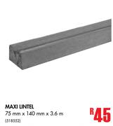 Maxi Lintel 75mm x 140mm x 3.6m
