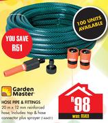 Garden Master Hose Pipe & Fittings