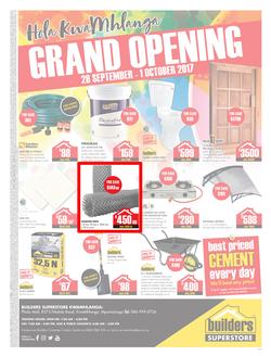 Builders Kwamhlanga : Grand Opening (28 Sep -1 Oct 2017), page 1